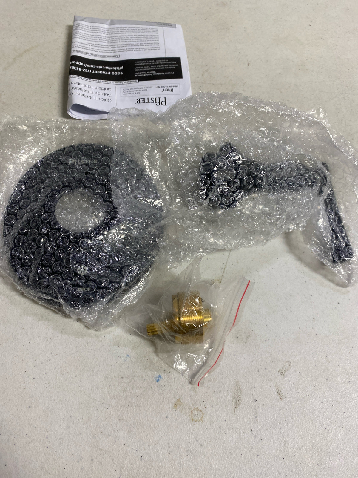 Pfister R89-1RHB Rhen 1-Handle Tub & Shower Valve Only Trim, Matte Black