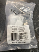 Top Knobs TK820PC Serene 1 Inch Mushroom Cabinet Knob - Polished Chrome