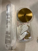 Dainolite Palmer 1 Light Pendant - Aged Brass - Clear Glass