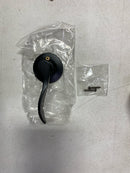 Miseno MLK7011BK Torry Wave Left Handed Non-Turning One-Sided Door Lever - Matte Black