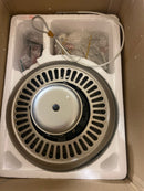 Craftmade 30" Piccolo PI30BN5 Indoor/Outdoor Damp Rated Ceiling Fan in Brushed Satin Nickel Finish with set of 5 Custom Reversible Brushed Nickel/Greywood Blades Included