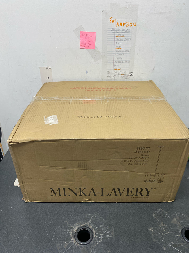 Minka Lavery 3895-77 Vernon Place 6 Light 20" Wide Ring Chandelier - Chrome