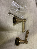 Delta H297CZ Cassidy Set of Two Lever Handles for Bathroom Faucet - Champagne Bronze