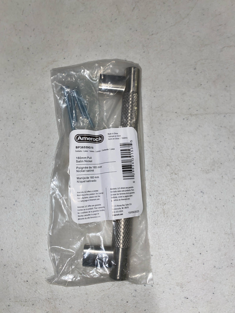 Amerock BP36559G10 Bronx 6-5/16 in. (160mm) Modern Satin Nickel Bar Cabinet Pull