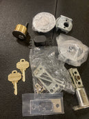 Baldwin 8241260 Contemporary Solid Brass Single Cylinder Keyed Entry Deadbolt from the Estate Collection - Polished Chrome