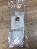 Belwith Keeler B076307GF-BGB Chrysalis 5-1/16~ Inch (128 mm) Center to Center Luxury Glam Glass Cabinet Handle / Drawer Pull with Wire Wrap Accent - Brushed Golden Brass With Frosted Glass