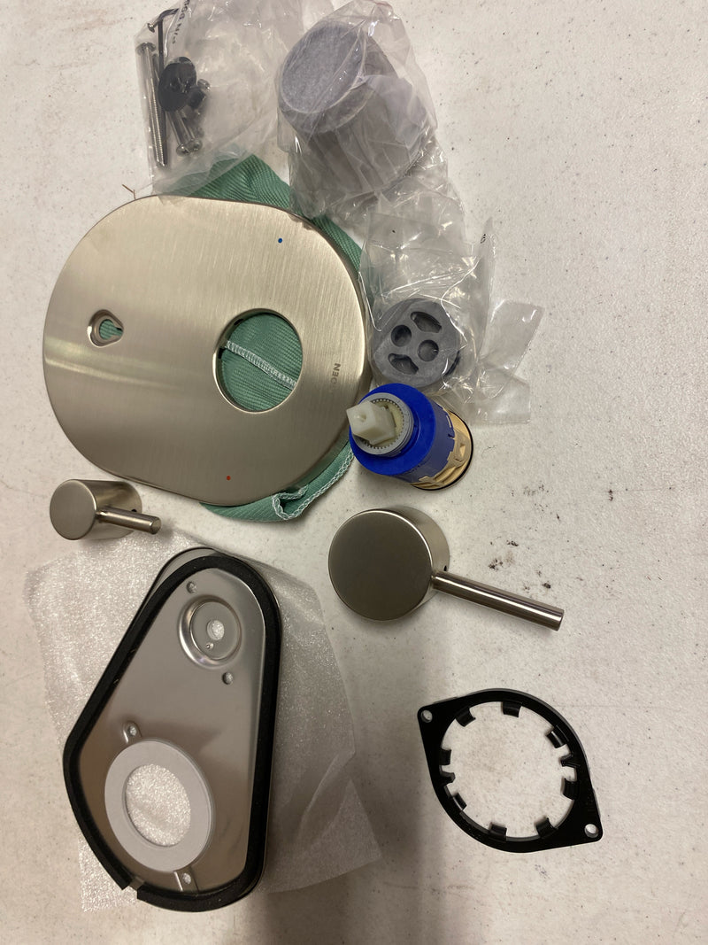 Moen Align Brushed Nickel M-CORE 3-Series 2-Handle Shower Faucet Trim, Valve Required, UT3290BN