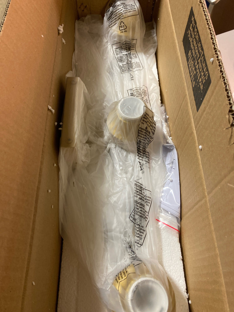 Living District Ronnie 3 Light Bath Sconce, Brass/Clear - LD7314W23BRA