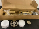 American Standard 1583470.295 Universal Drain Minimum Depth: 14" Maximum Depth: 18-1/2" Shoe Adjustability: 6-1/8" - 8-1/8" - Brushed Nickel