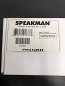 Speakman S-2500 7" Brass Shower Arm and Flange with 1/2" NPTM Inlet and Outlet - Polished Chrome