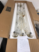 Elegant Lighting LD5056D42SG Rohan 6 Light 42" Wide Taper Candle Style Chandelier - Satin Gold