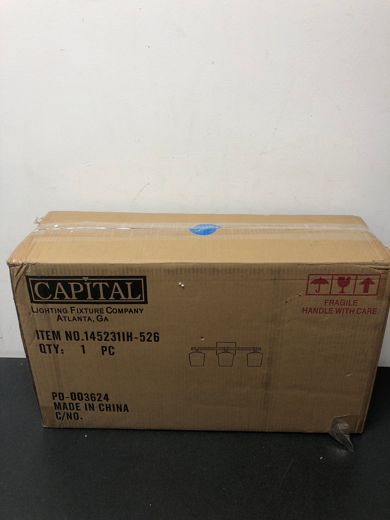 Capital Lighting 145231IH-526 Ogden 3 Light 24" Wide Bathroom Vanity Light - Brushed Black Iron