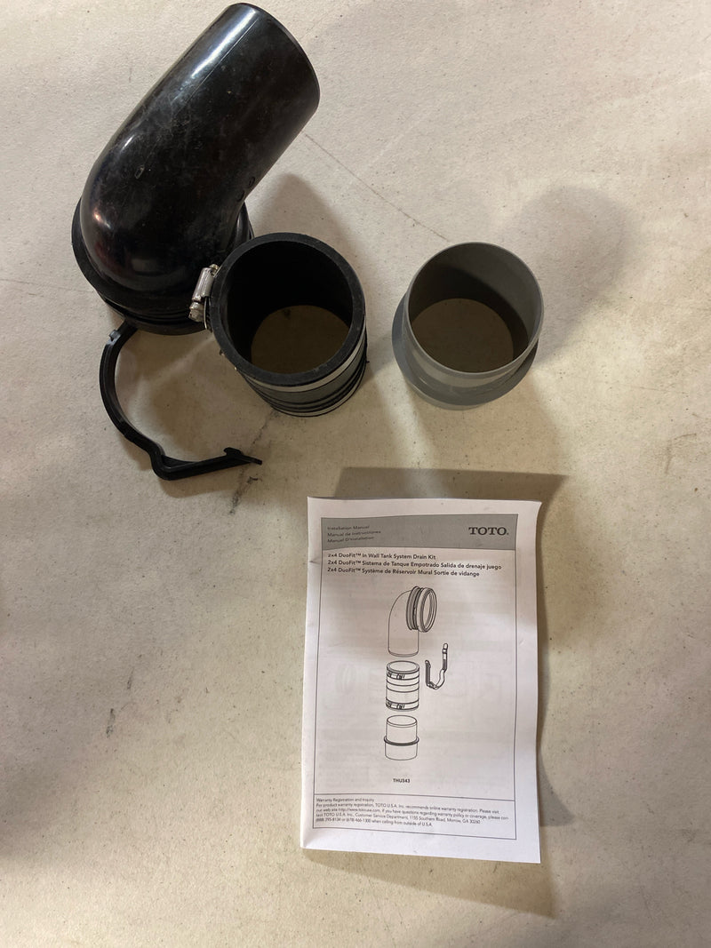 TOTO THU343 2" x 4" DuoFit In Wall Tank System Drain Kit - N/A