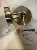 Minka Lavery 2421-84-L Beacon Avenue 6" Tall LED Bathroom Sconce with Seedy Glass Diffuser - Brushed Nickel
