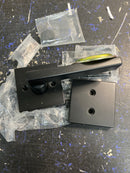 Kwikset 973HFLSQT-514 Halifax Lever Non-Turning Dummy Interior Pack with Square Rose for Handlesets - Matte Black
