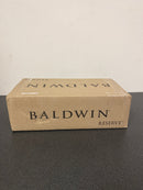 Baldwin Square Non-Turning Two-Sided Through-Door Dummy Door Lever Set with Square Rosette from the Reserve Collection
