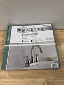 Glacier bay HD67513W-6C01 Melina 4 in. Centerset Double-Handle High-Arc Bathroom Faucet in Polished Chrome
