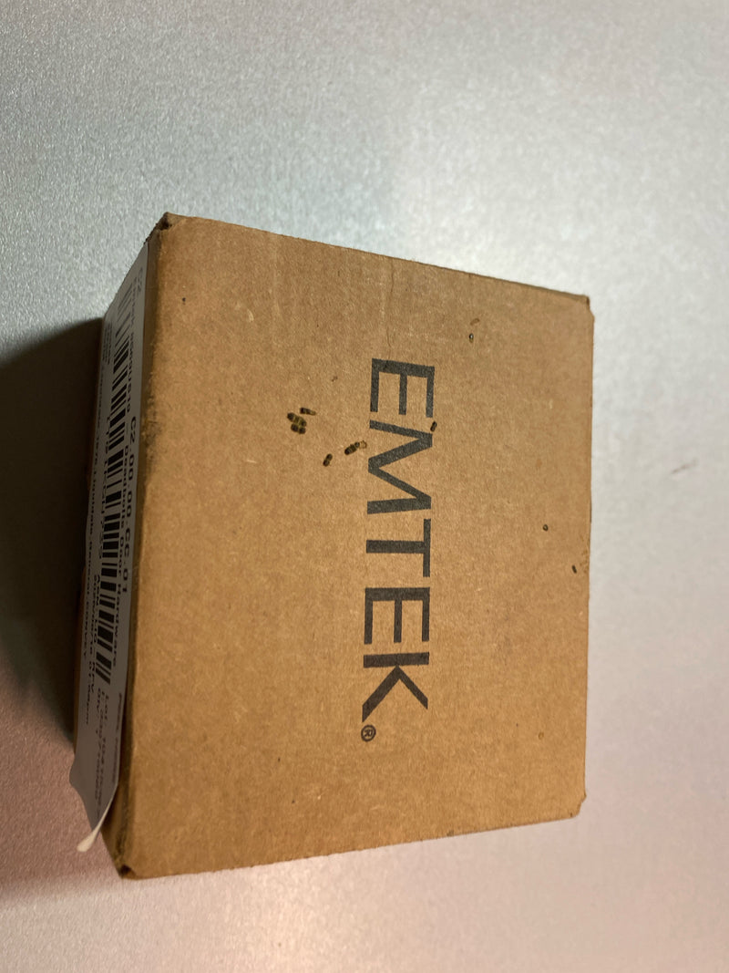 Emtek 8569US19 Square Style Brass Modern One-Sided Deadbolt - Flat Black