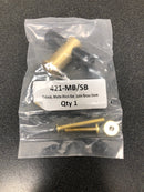 Schaub and Company 421-MB/SB Fonce 2" Long Euro Modern Urban "T" Bar Cabinet Knob - Matte Black / Satin Brass