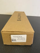 Baldwin FDDELXROUTSR260 Reserve Full Dummy Handleset Del Mar x Round with Traditional Square Rose, Bright Chrome Finish