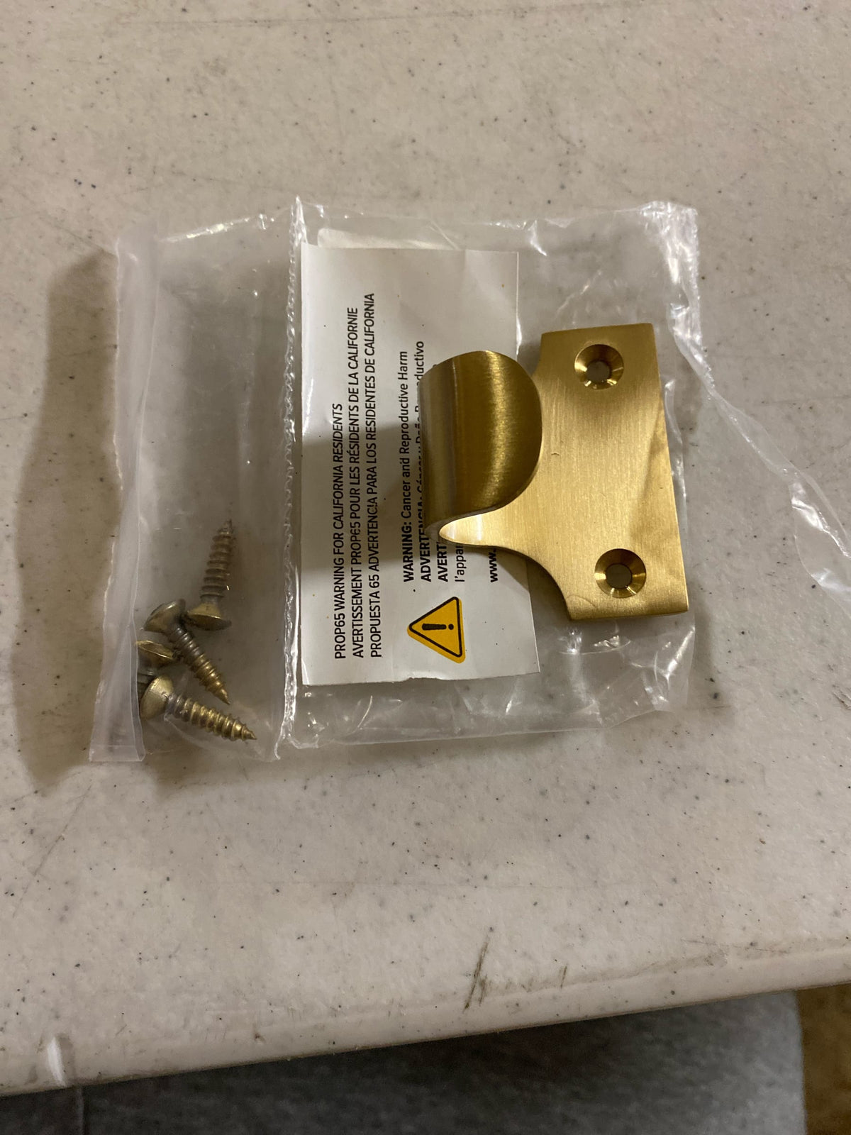 Signature Hardware 473685 Window Sash Hook - Brass - Satin Brass