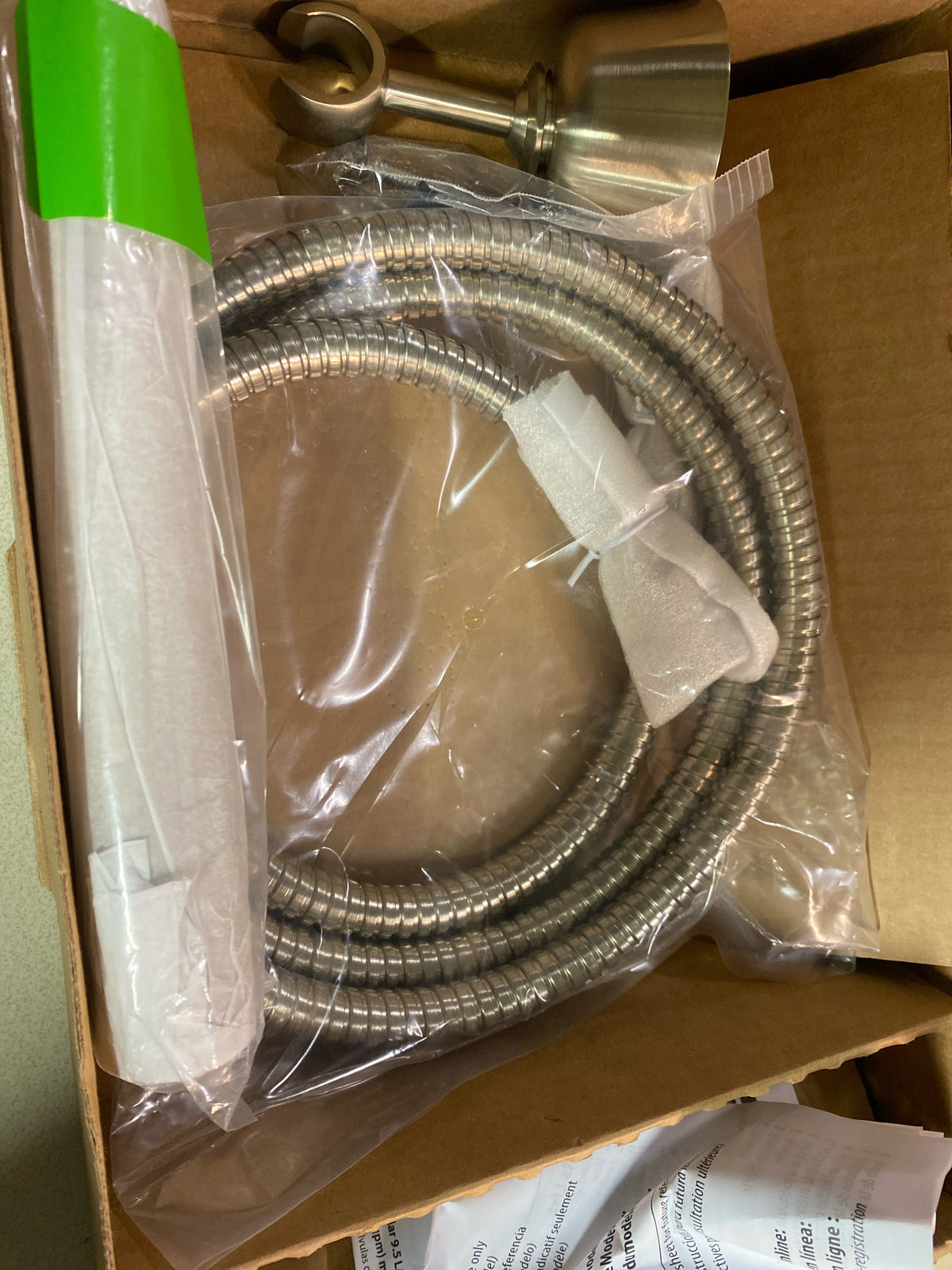 Moen S11705EPBN Fina 1-Spray Wall Mount Eco-Performance Handheld Shower Head 1.75 GPM in Brushed Nickel