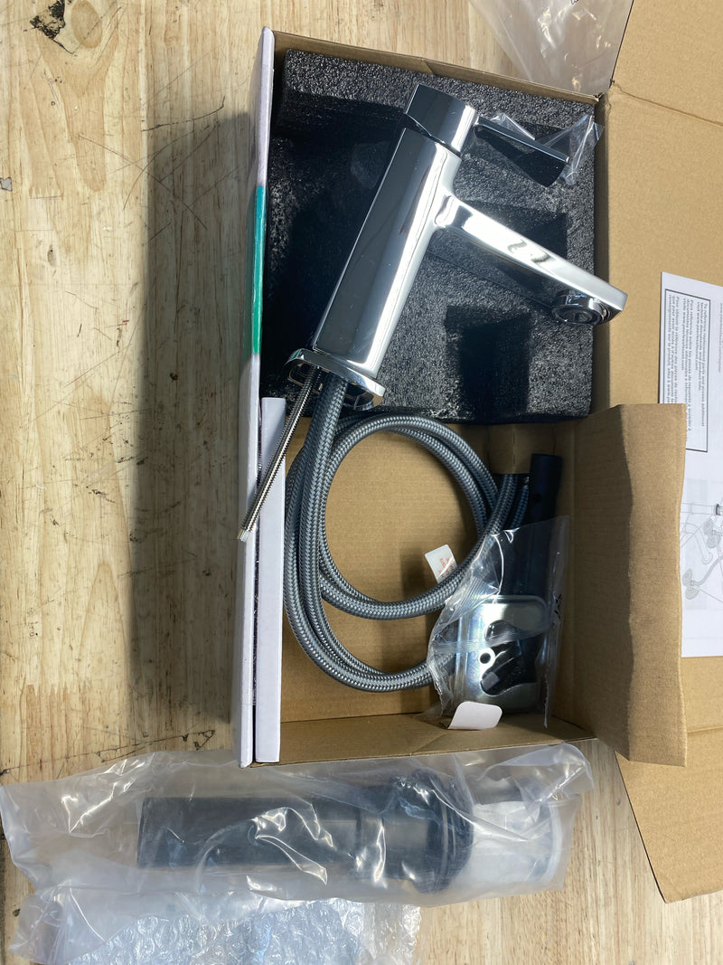 Peerless P1571LF Ezra 1.0 GPM Single Hole Bathroom Faucet with Push Pop-Up Drain Assembly - Chrome