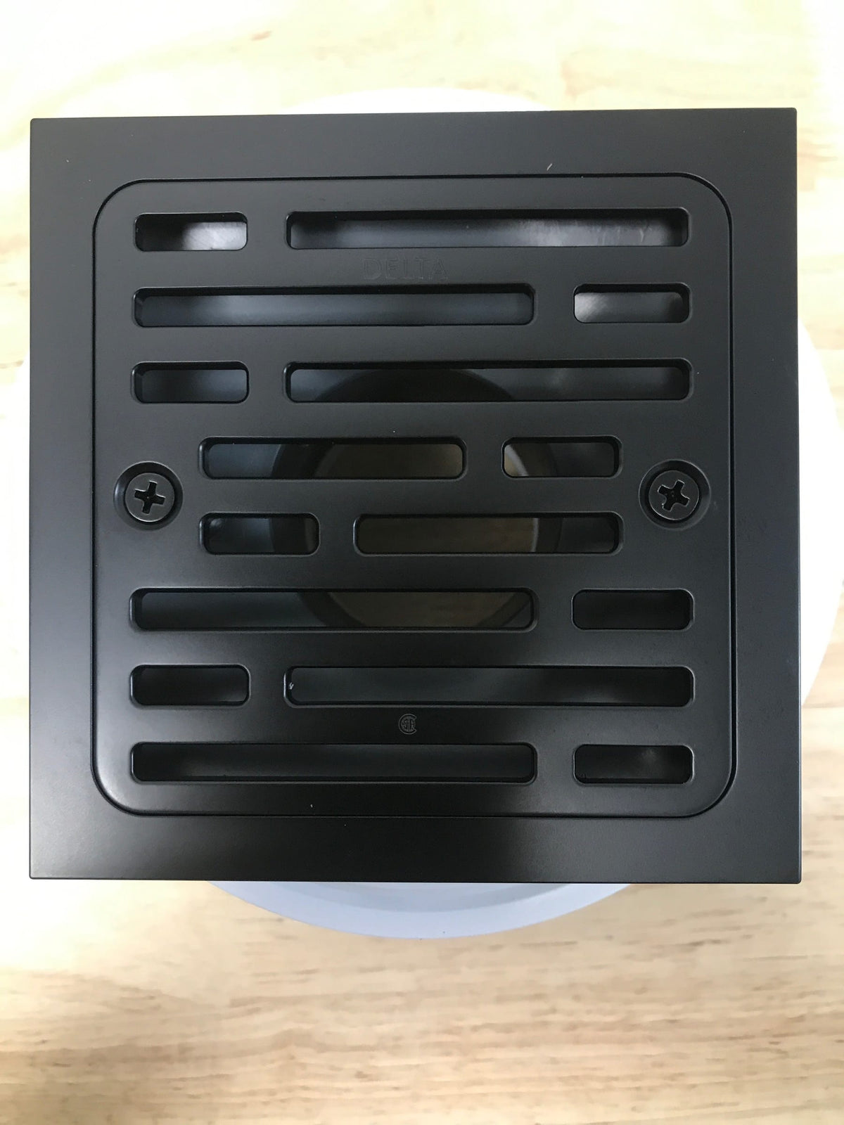 Delta DT062412-BL 4" Tile-In Square Shower Drain - Matte Black