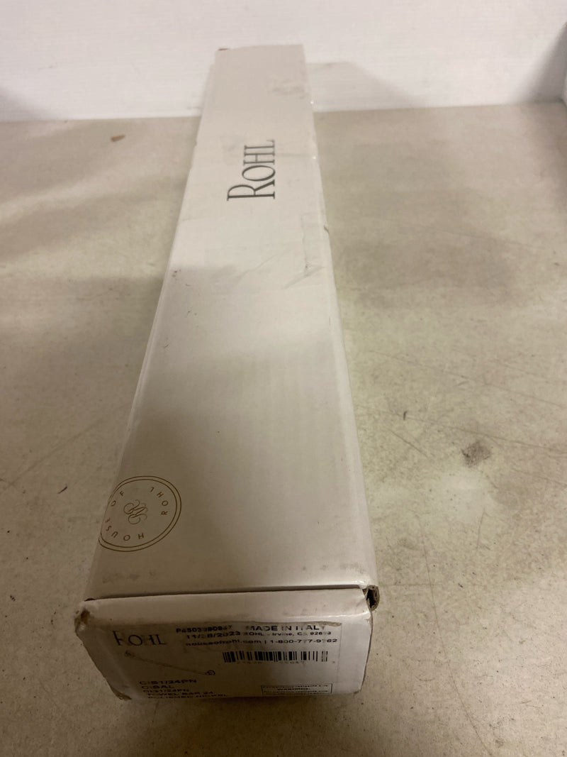 Rohl CIS1/24PN Verona and Arcana 24 in. Wall Mount Towel Bar in Polished Nickel