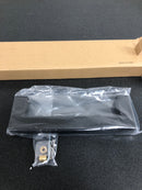 Sure-Loc BARN-SQ1 FBL 9" Single Sliding Barn Door Pull - Flat Black