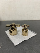 Brizo HX75P76-PG Invari Pressure Balance Valve Trim Cross Handle with Diverter Cross Handle Trim Kit - Polished Gold