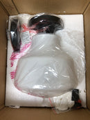 Elegant Lighting LD6249BK Lyle Single Light 8" Wide Semi-Flush Ceiling Fixture with Frosted Glass - Black