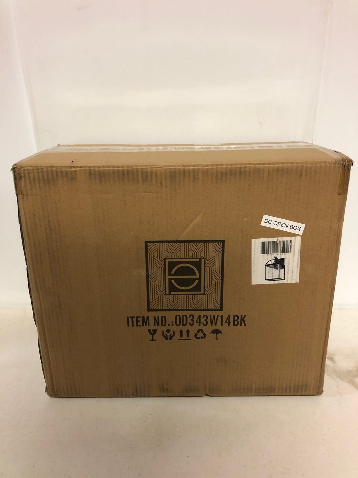 Elegant Lighting OD343W14BK Gratz 14" Tall Outdoor Wall Sconce - Black