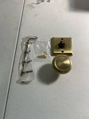 Baldwin HDTRATSR044 Traditional Non-Turning One-Sided Dummy Door Knob with Square Rose - Satin Brass