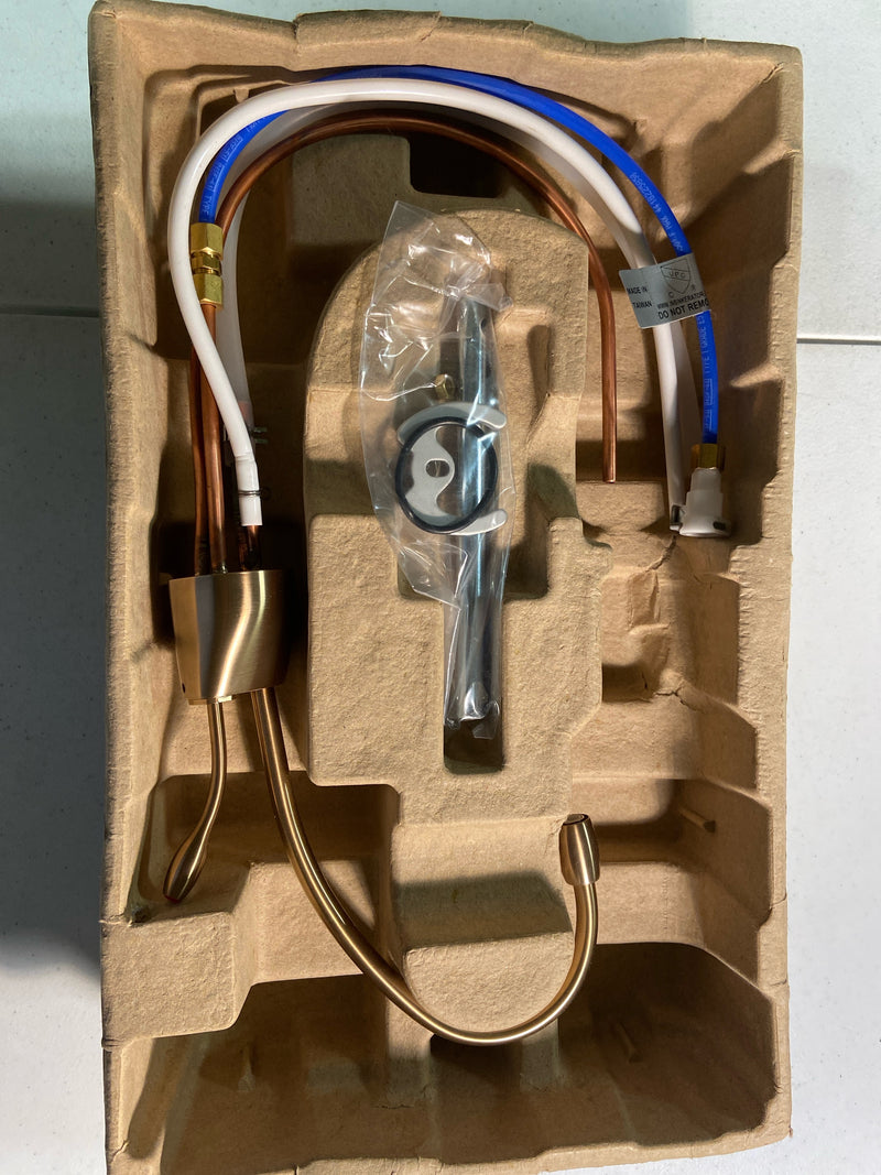 InSinkErator F-GN-1100-BB Instant Hot Water Dispenser, Single Handle with 5-Year In-Home - Less Tank - Brushed Bronze