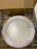 Kichler 44244WHLED30 Transitional LED Flushmount from Zeo Collection in White Finish