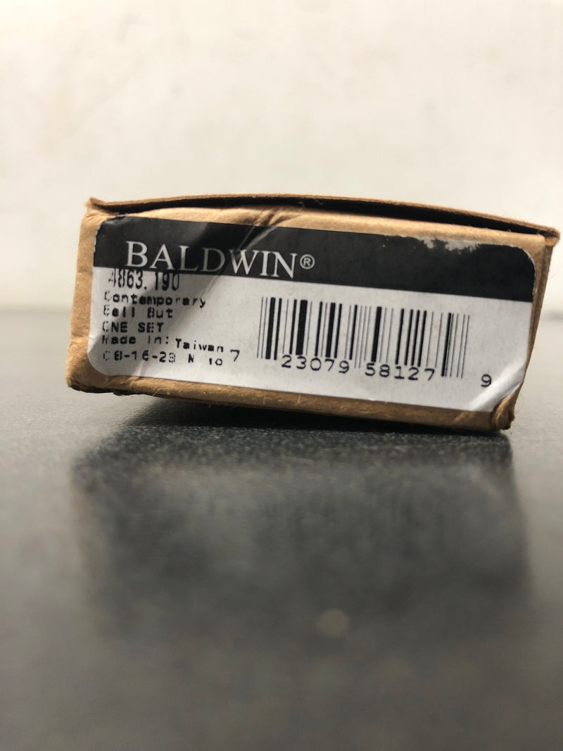 Baldwin 4863190 3" x 1-1/2" Illuminated Rectangular Door Bell from the Estate Collection - Satin Black