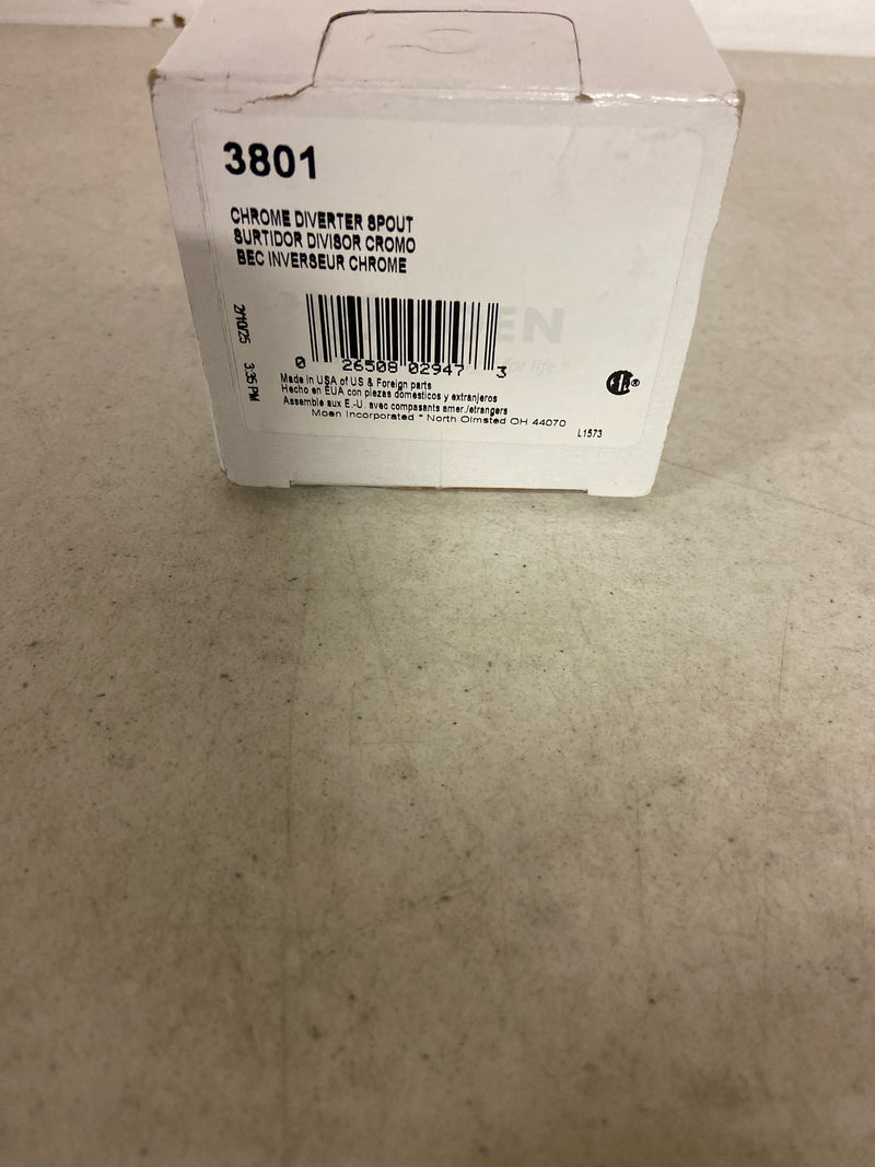 Moen Replacement Bathtub Spout with Lift Rod Diverter for Tub and Shower, Chrome Finish, 3801