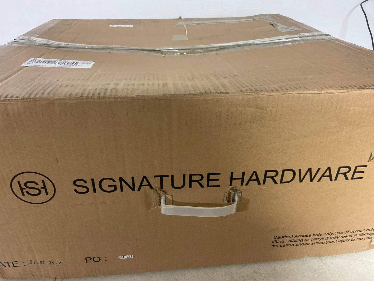 Signature Hardware SHSKDMA2522Z1 Sitka 25" Drop In / Undermount Single Basin Stainless Steel Kitchen Sink with Single Faucet Hole - Stainless Steel
