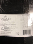 Signature Hardware SHRSA120SCP FundamentALL 12" Square Wall-Mount Shower Arm and Flange - Chrome
