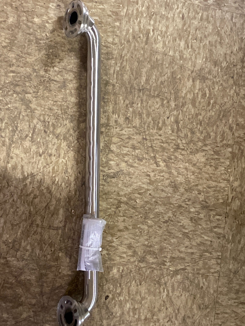 Moen Brushed Nickel Bathroom Safety 24-Inch Designer Safety Shower Grab Bar with Curled Grip for Handicapped or Elderly, LR8724D3GBN