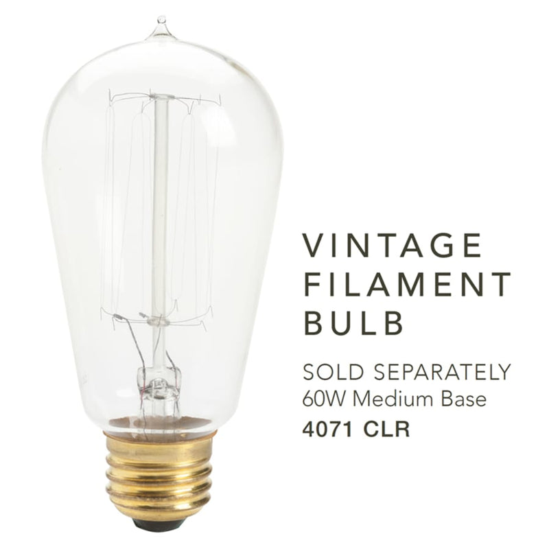 Kichler Everly Single Light 14" Wide Pendant with Seedy Glass Shade