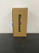 Kwikset 740PSKRDT-4S Pismo Single Cylinder Keyed Entry Door Knob Set with Round Rose and SmartKey - Satin Brass