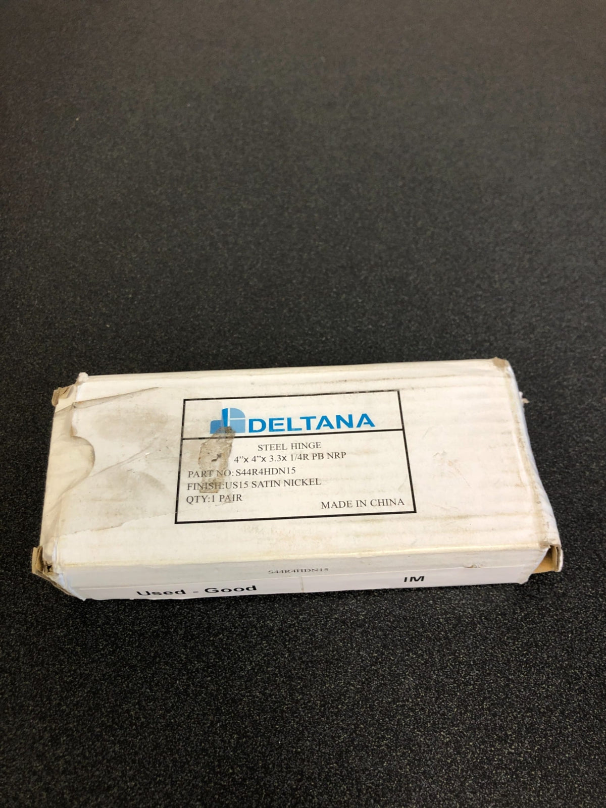 Deltana 4" x 4" Plain Bearing 1/4" Radius Corners Mortise Hinge - Pair - Satin Nickel