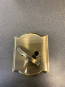 Schlage F59PLY609CAM Plymouth Single Cylinder Interior Pack with Decorative Camelot Trim - Exterior Handleset Sold Separately - Antique Brass