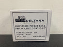 Deltana SDL25U19 2-3/4" x 2-1/2" Solid Brass Sliding / Pocket Door Privacy Lock - Black