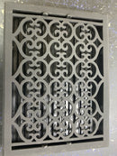 Signature Hardware 346066 Old Victorian Cast Iron Floor Register - Powder Coat - 10" x 14" (11-1/4" x 15" Overall)