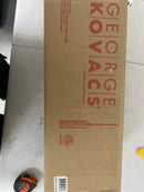 George kovacs P1591-691 Grid 3 1-Light Black and Brushed Nickel Shaded Mini-Pendant Light Grid with Steel Shade