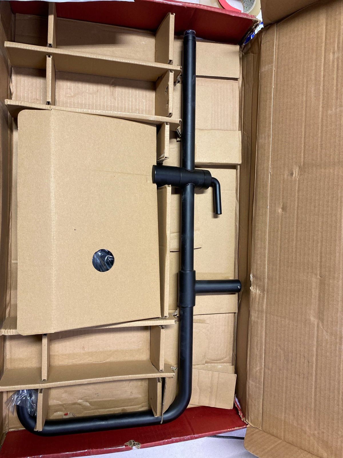 Pfister HSK-70SHWB Modern Round Retrofit Shower with Hand Shower, Slide Bar, Shower Arm, and Hose - Matte Black