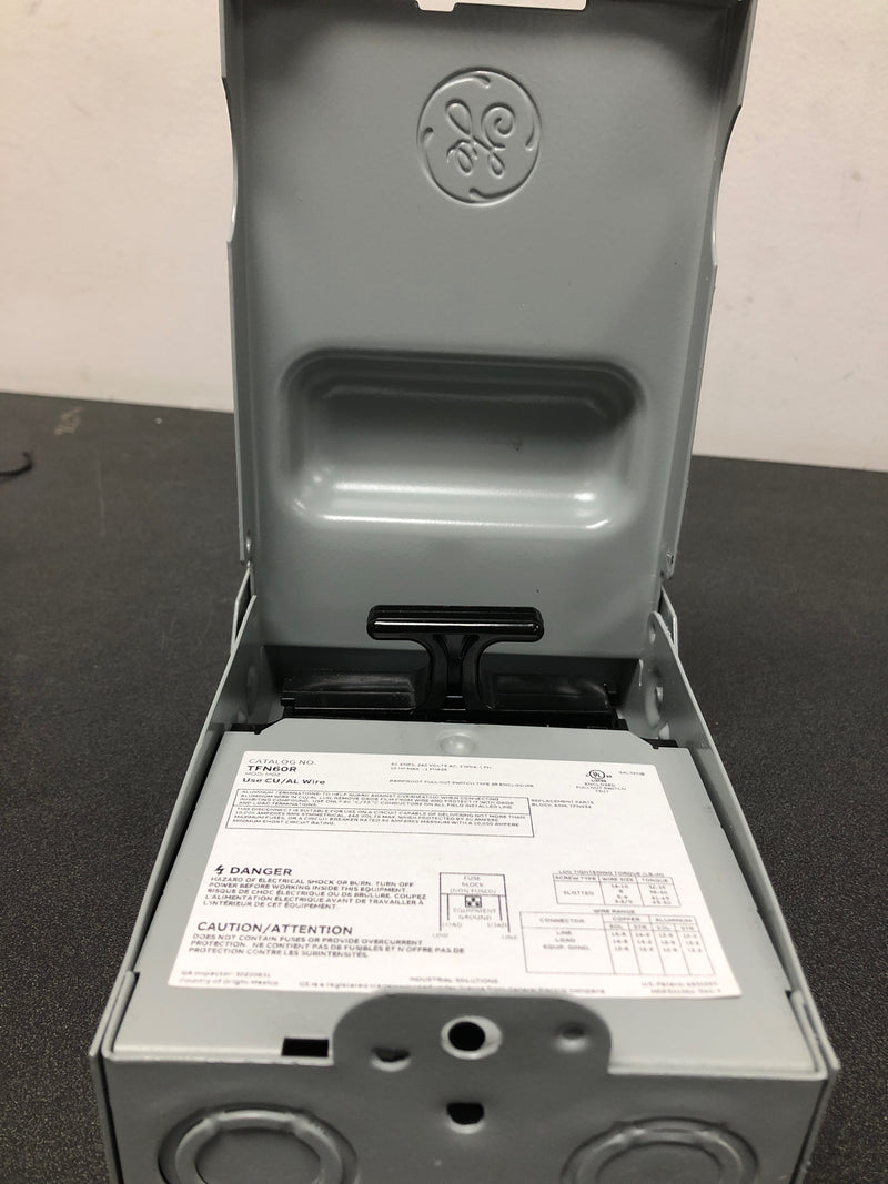 Ge TFN60RCP 60 Amp 240-Volt Non-Fuse Metallic AC Disconnect